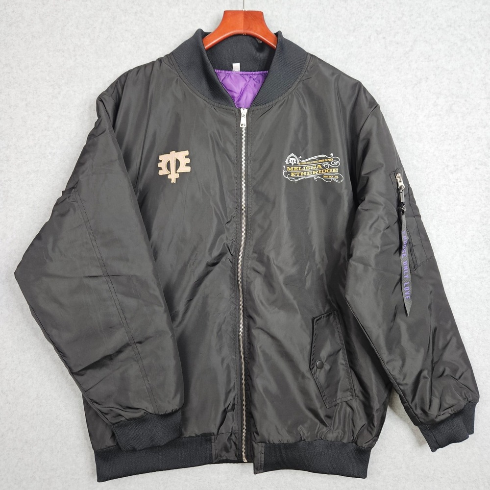 Melissa Etheridge VIP Crew Black Bomber Jacket Limited Edition Adult Size XL New